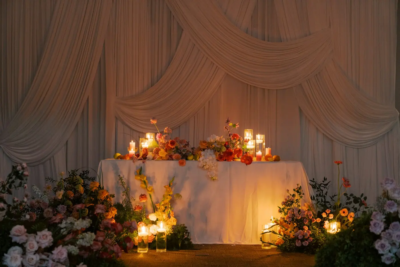Ambiente de una fiesta con luces
